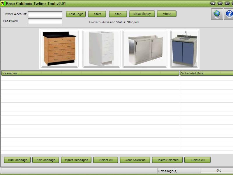 Base Cabinets Twitter Tool