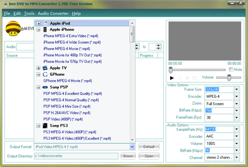 bee DVD to MP4 Converter