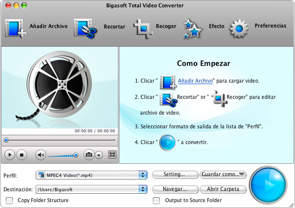 Bigasoft Total Video Converter para Mac