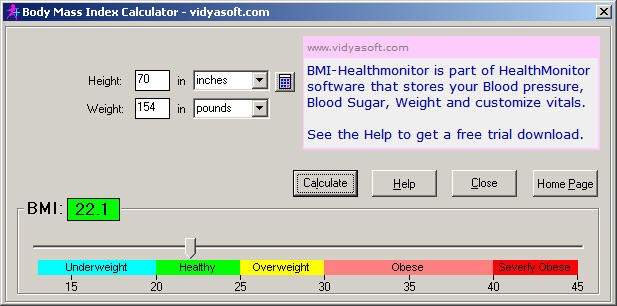 BMI-HealthMonitor Calculator
