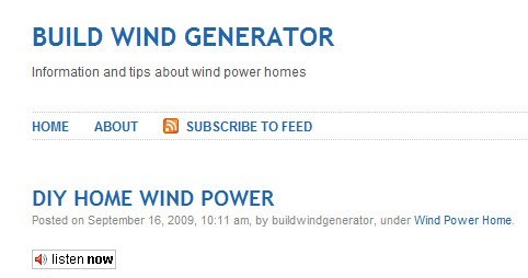 Build Wind Generator