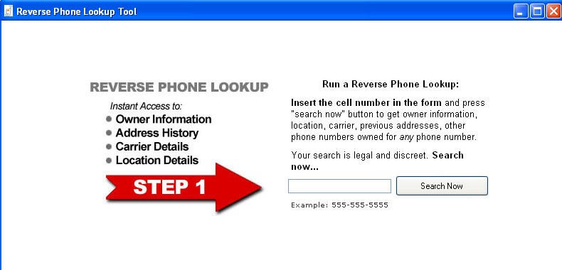 Cell phone reverse search 1.0