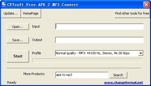 CFTsoft Free APE 2 MP3 Convert