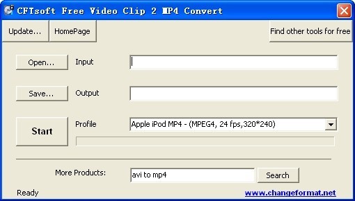 CFTsoft Free Video Clip 2 MP4 Convert
