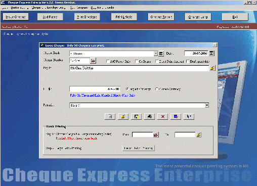 Check Printing-Cheque Express System