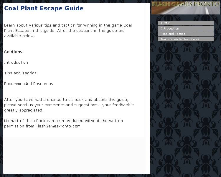 Coal Plant Escape Guide