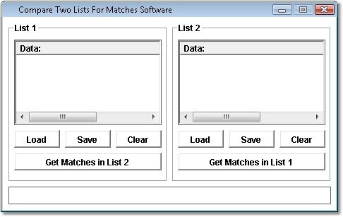 Compare Two Lists For Matches Software