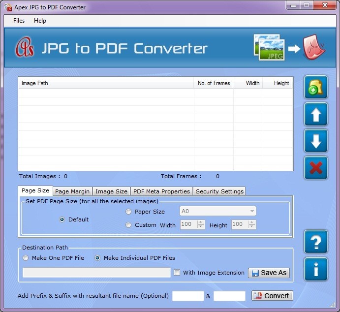 Convert JPG into PDF