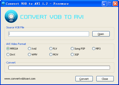 Convert VOB to AVI