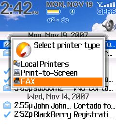 Cortado Fax for BlackBerry
