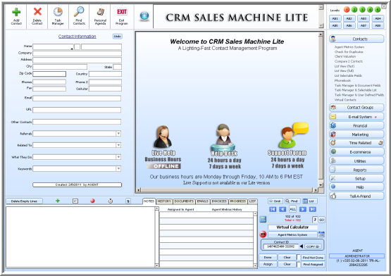 CRM Sales Machine Lite 6-1-2011