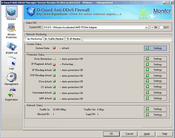 D-Guard Anti-DDoS Firewall Gateway