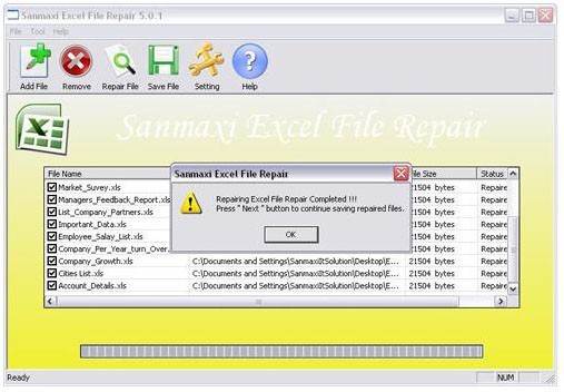 Damaged Excel File Repair Tool