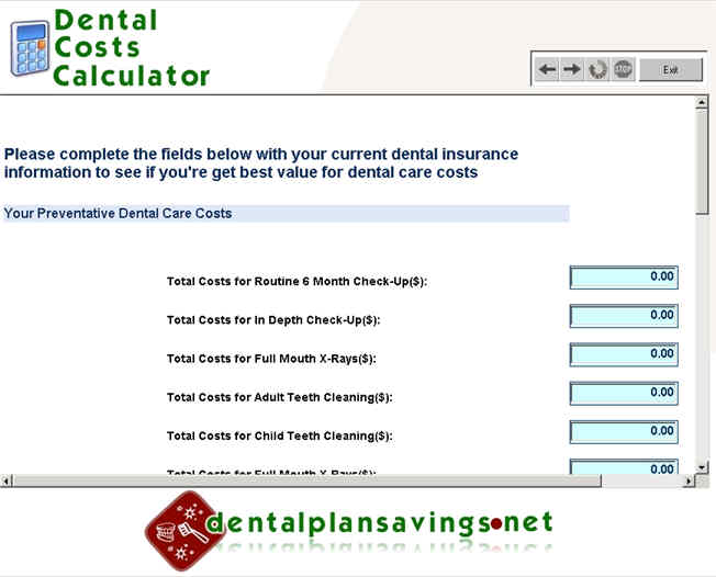 Dental Costs Calculator