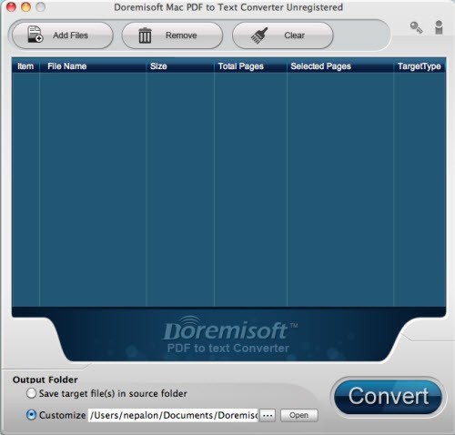 Doremisoft Mac PDF to Text Converter