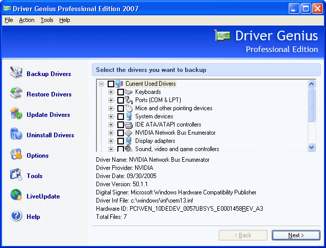 Driver Genius Professional Edition 2005