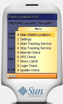 Earth Location for Java ME GPS Phones