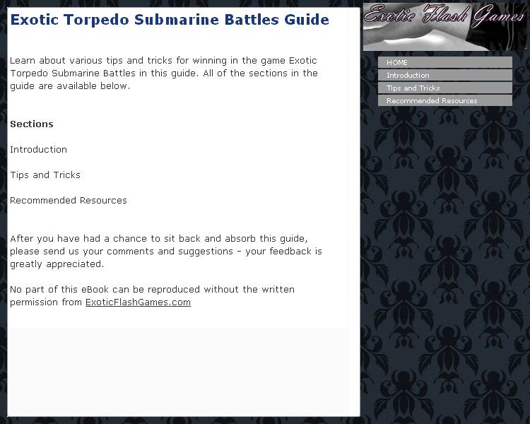 Exotic Torpedo Submarine Battles Guide