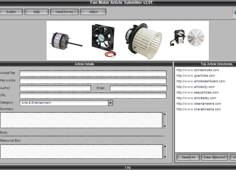 Fan Motor Submitter Software