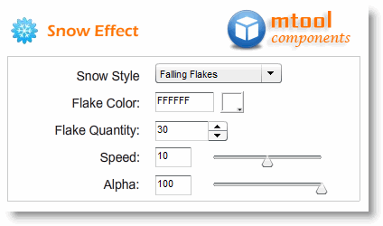 Flash Snow Effect Component