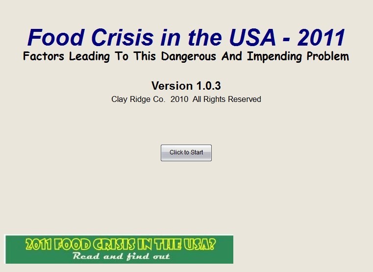 Food Crisis in the USA 2011