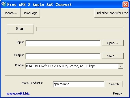 Free APE 2 Apple AAC Convert