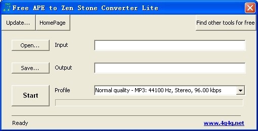 Free APE to Zen Stone Converter Lite