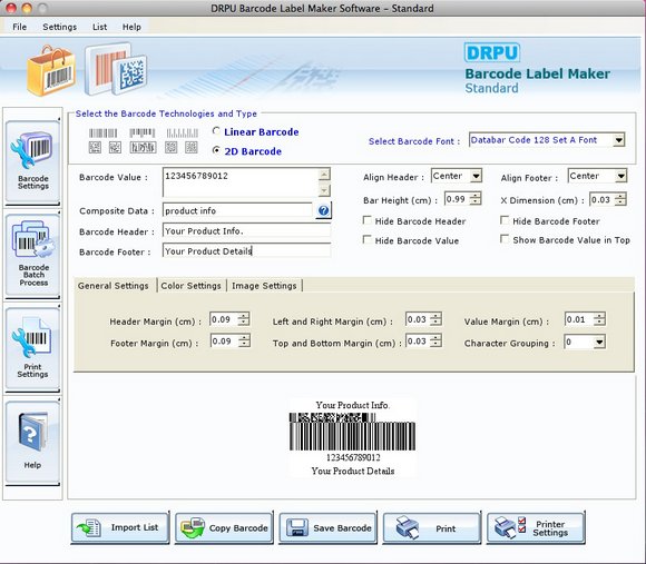 Free Barcode Software for Mac