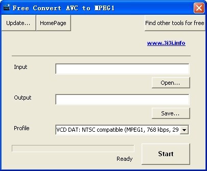 Free Convert AVC to MPEG1