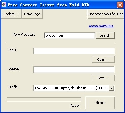 Free Convert Iriver from Xvid DVD