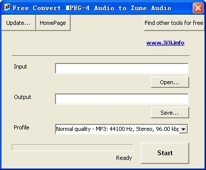 Free Convert MPEG-4 Audio to Zune Audio