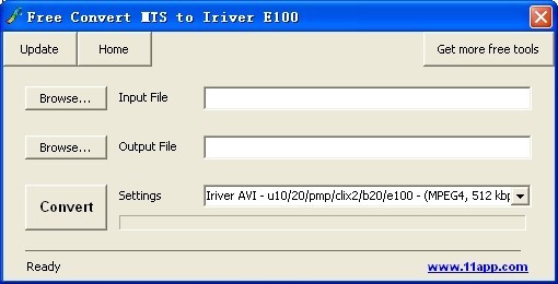 Free Convert MTS to Iriver E100