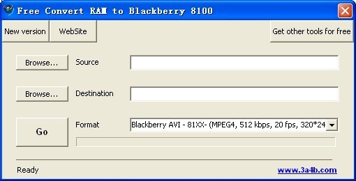 Free Convert RAM to Blackberry 8100