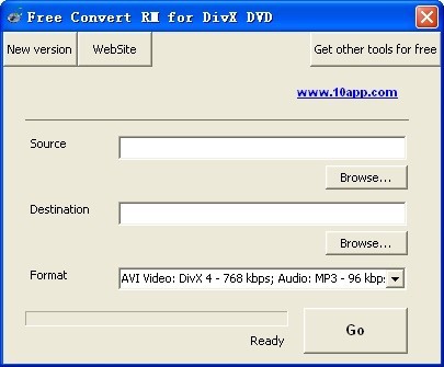 Free Convert RM for DivX DVD