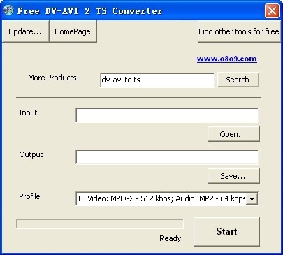 Free DV-AVI 2 TS Converter