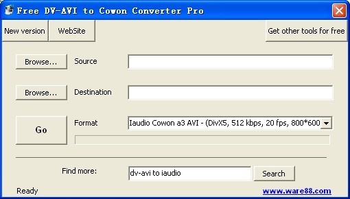 Free DV-AVI to Cowon Converter Pro