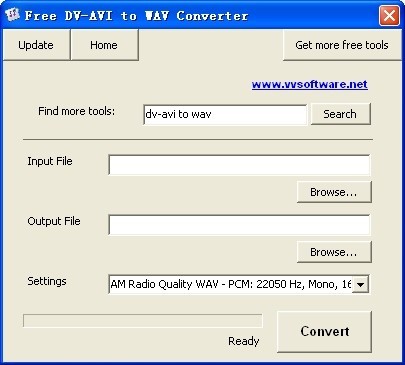 Free DV-AVI to WAV Converter