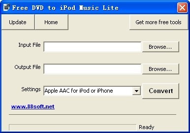 Free DVD to iPod Music Lite