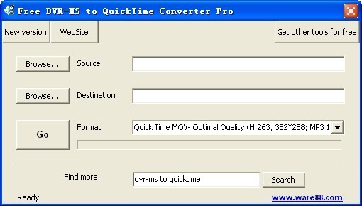 Free DVR-MS to QuickTime Converter Pro