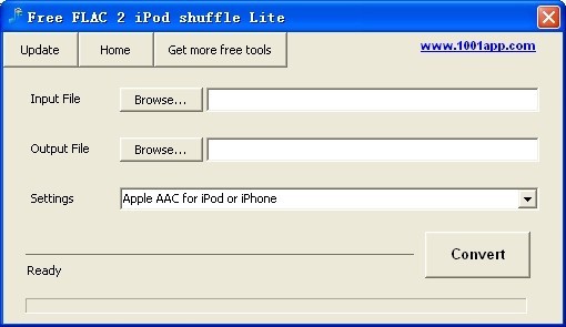 Free FLAC 2 iPod shuffle Lite
