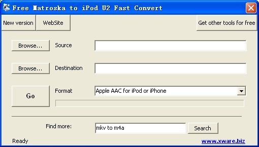 Free Matroska to iPod U2 Fast Convert