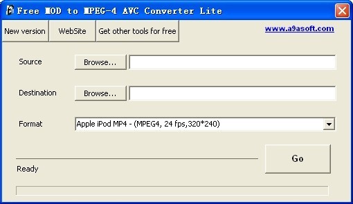 Free MOD to MPEG-4 AVC Converter Lite