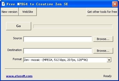 Free MPEG4 to Creative Zen SE