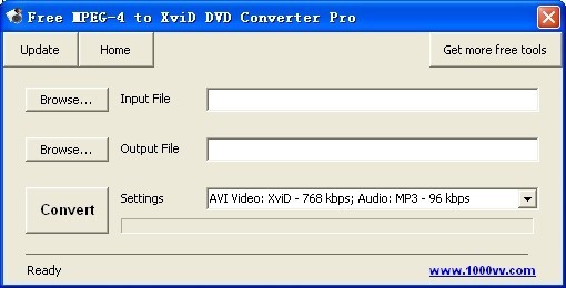 Free MPEG-4 to XviD DVD Converter Pro