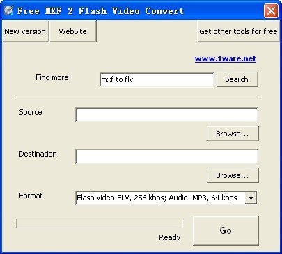 Free MXF 2 Flash Video Convert