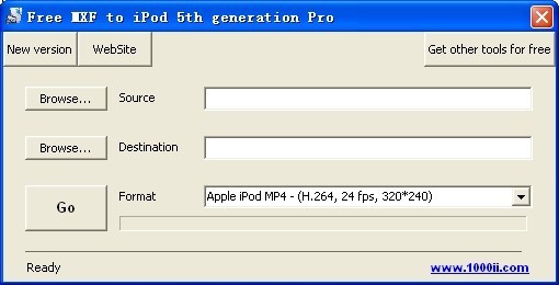Free MXF to iPod 5th generation Pro