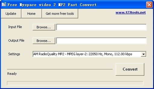 Free Myspace video 2 MP2 Fast Convert
