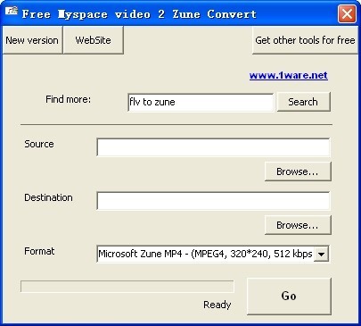 Free Myspace video 2 Zune Convert