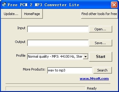 Free PCM 2 MP3 Converter Lite