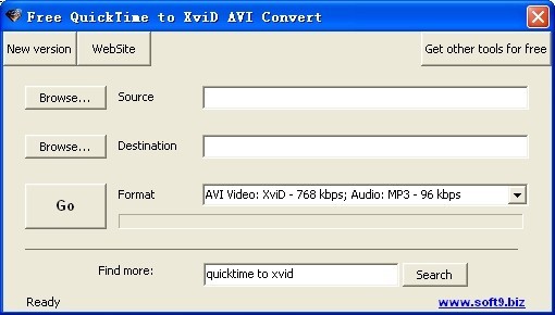 Free QuickTime to XviD AVI Convert